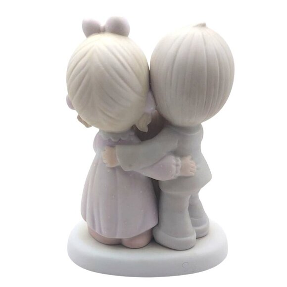 Vintage Precious Moments God Bless The Day We Found You Porcelain Figurine 1986 - Picture 3 of 9